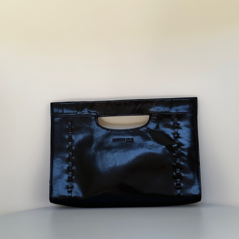 Kenneth Cole leather Black Clutch - Picture 4 of 8